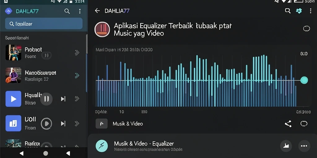 Screenshot utama DAHLIA77 menampilkan fungsi Equalizer dengan antarmuka yang ramah pengguna.