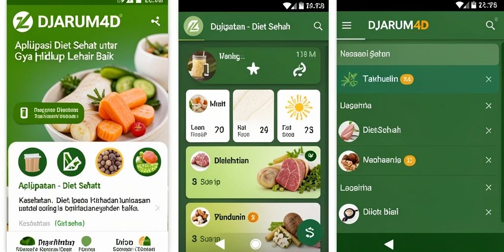 Antarmuka DJARUM4D yang intuitif dan informatif untuk Diet Sehat.