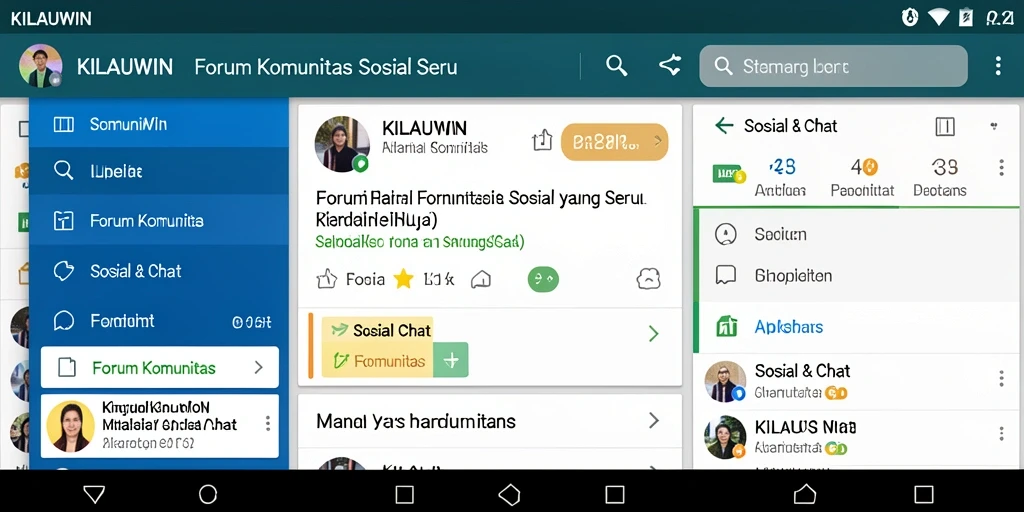 Tampilan antarmuka KILAUWIN yang intuitif dan menarik.