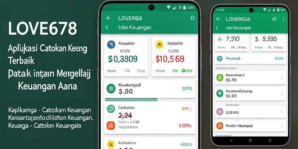 Tampilan antarmuka LOVE678 yang sederhana dan fungsional untuk Catatan Keuangan.