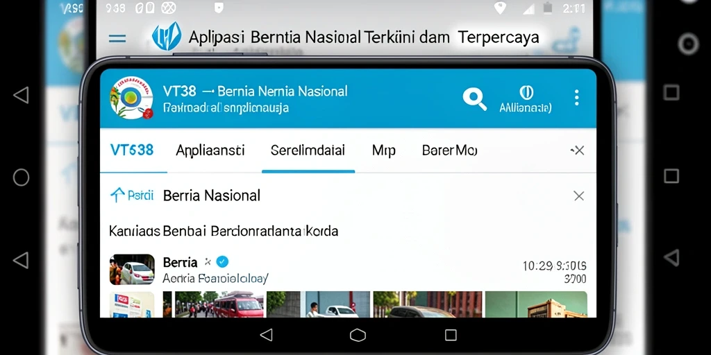 Tampilan antarmuka aplikasi VT38 yang modern dan informatif.
